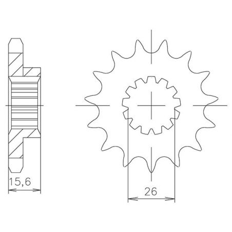 PIGNONE S AC P525-D16 SGR - SPROCKETS  HONDA VFR R (RC30) 750 87/93