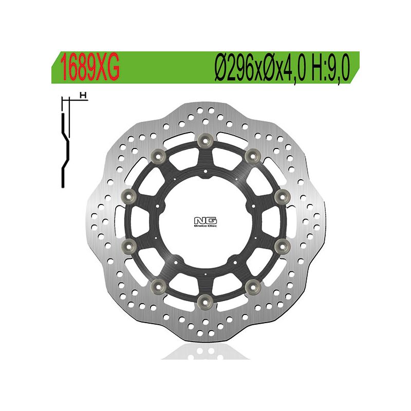 DISCO FRENO ANT. NG 1689XG HONDA X-ADV (RC95A/RC95B/RH10A/RH10B) 750 17/20