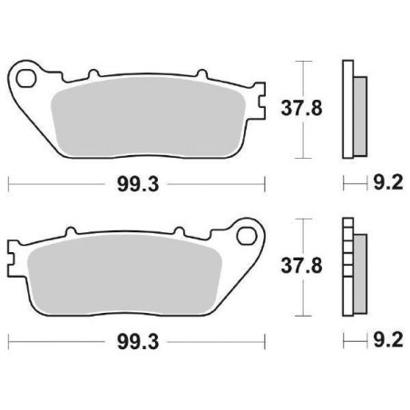 PASTIGLIA FRENO POST. SBS 862LS HONDA VFR F (RC93) 800 17/19