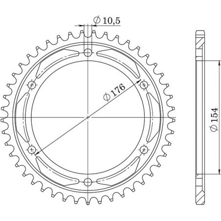 CORONA S AC P530-D43 SGR - SPROCKETS  HONDA VFR X Cross Runner 800 11/14