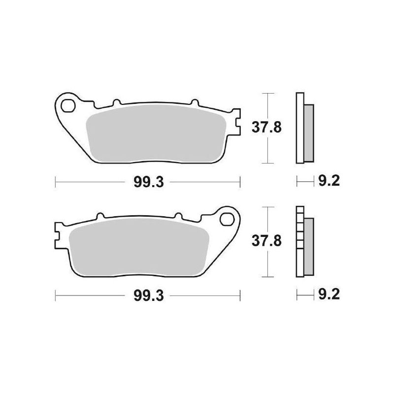 PASTIGLIA FRENO POST. SBS 862HF HONDA VFR X Cross Runner 800 11/14