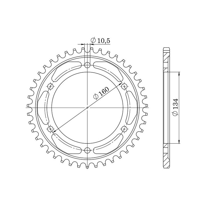 CORONA S AC P530-D42 SGR - SPROCKETS  HONDA CBR RR Fireblade 929 00/01