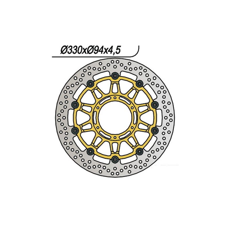 DISCO FRENO ANT. DX-SX NG 644 HONDA CBR RR-R Fireblade 954 02/03