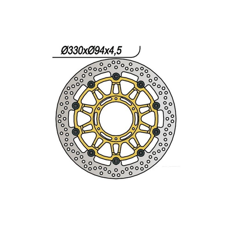 DISCO FRENO ANT. DX-SX NG 644 HONDA CBR RR-R Fireblade 954 02/03