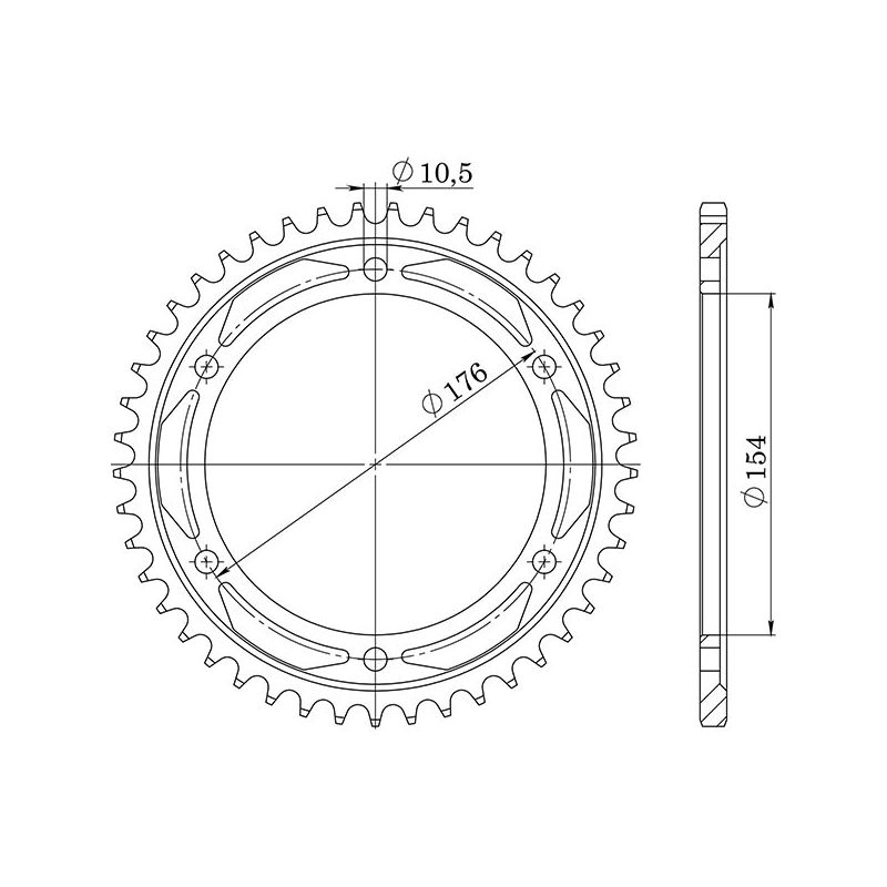 CORONA S AC P530-D44 SGR - SPROCKETS  HONDA CB R (SC60A) 1000 08/16