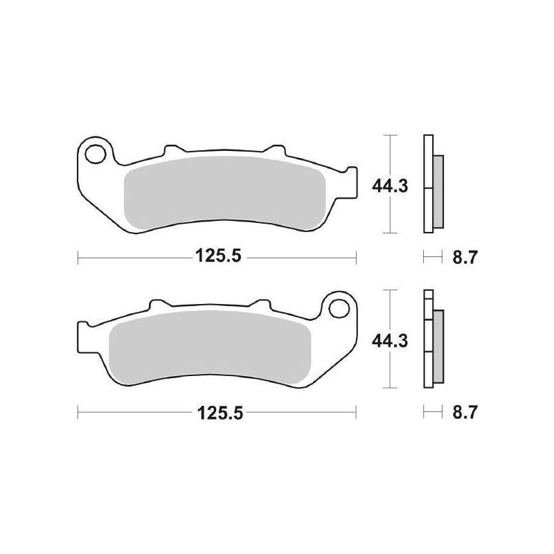 PASTIGLIA FRENO ANT. DX-SX SBS 685HS HONDA CBR F Hurricane (SC21/SC24) 1000 93/98