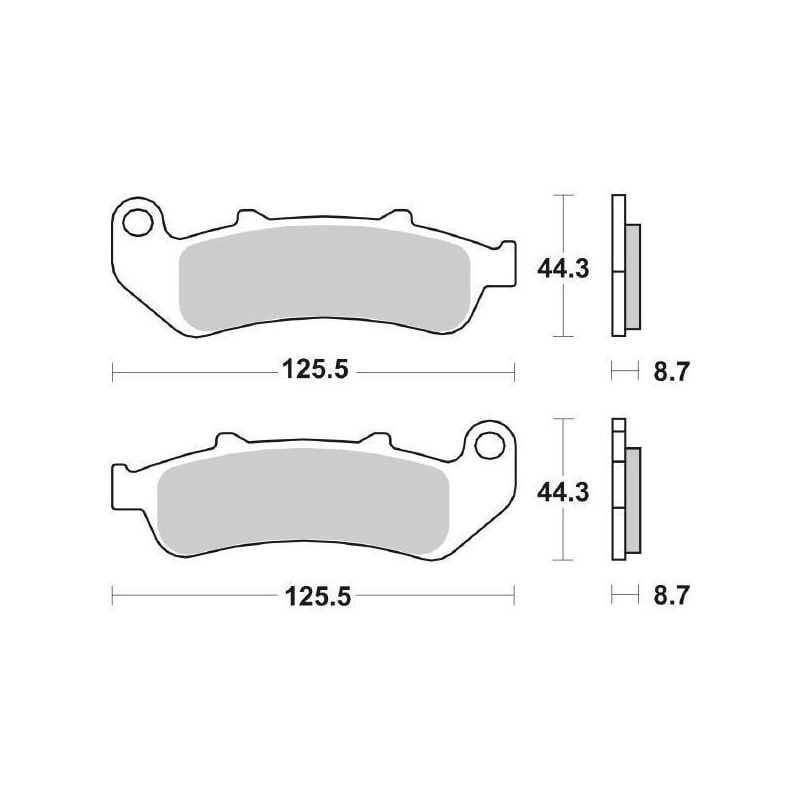 PASTIGLIA FRENO ANT. DX-SX SBS 685HS HONDA CBR F Hurricane (SC21/SC24) 1000 93/98