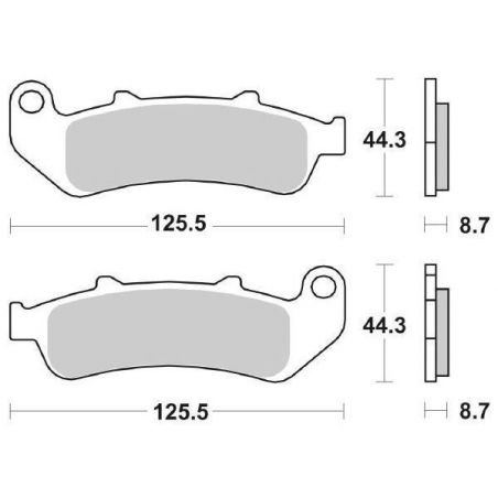 PASTIGLIA FRENO ANT. DX-SX SBS 685HS HONDA CBR F Hurricane (SC21/SC24) 1000 93/98