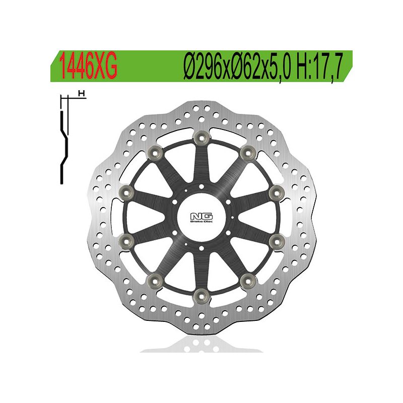 DISCO FRENO ANT. NG 1446XG HONDA XLV Varadero (SD01/SD02) 1000 99/11