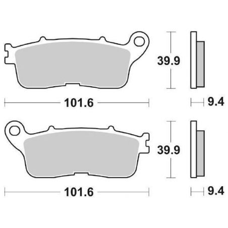 PASTIGLIA FRENO POST. SBS 892LS HONDA VFR XC Crosstourer 1200 12/19
