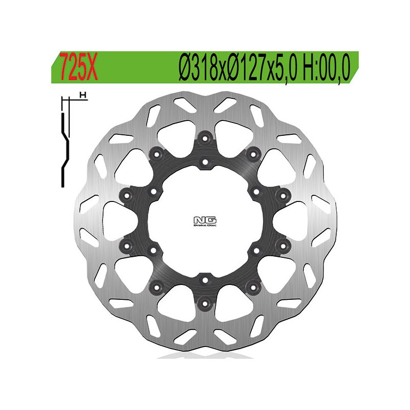 DISCO FRENO ANT. NG 725X HUSABERG TE 2T 125 11/14