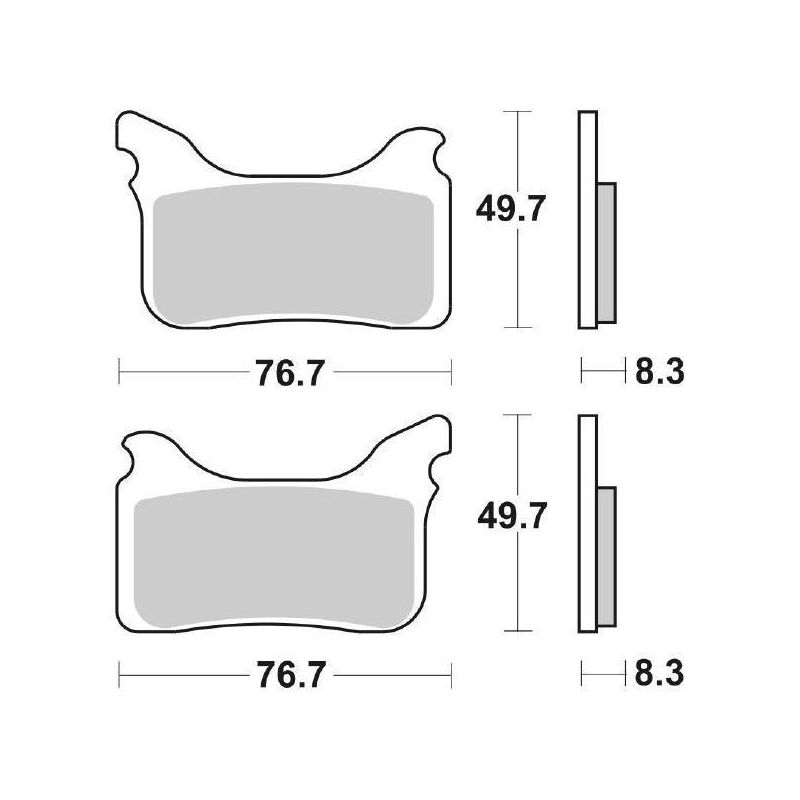 PASTIGLIA FRENO ANT. SBS 842RSI HUSABERG FS E 450 05/08