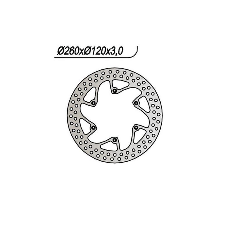 DISCO FRENO ANT. NG 755 HUSABERG MC 501 90/92