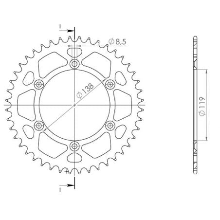 CORONA S AL P520-D48 SGR - SPROCKETS  HUSABERG E 600 93/95