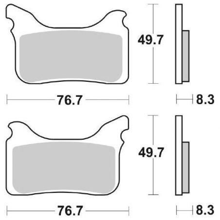 PASTIGLIA FRENO ANT. SBS 842HS HUSABERG FS E 650 06/08