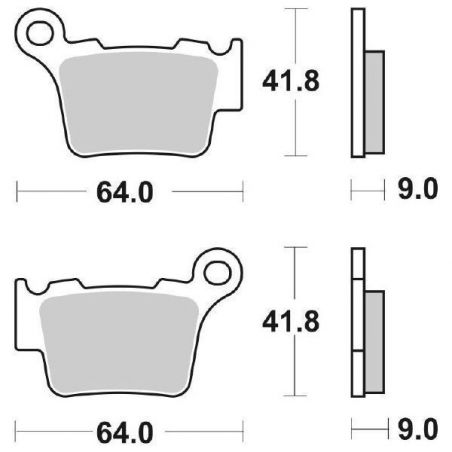 PASTIGLIA FRENO POST. SBS 791CS HUSQVARNA TE 2T 250 14/20