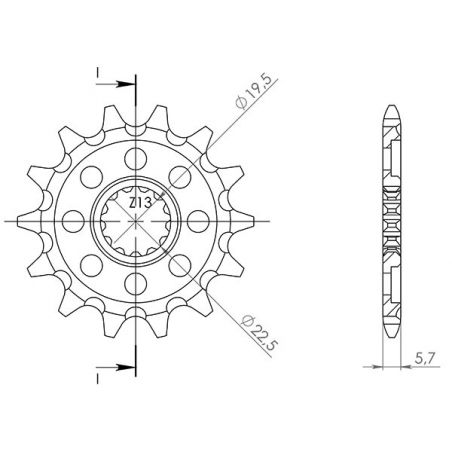 PIGNONE S AC P520-D13 SGR - SPROCKETS  HUSQVARNA TXC Cross Country 310 12/13