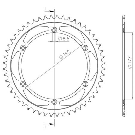 CORONA S AC P520-D52 SGR - SPROCKETS  HUSQVARNA WR 400 85/89