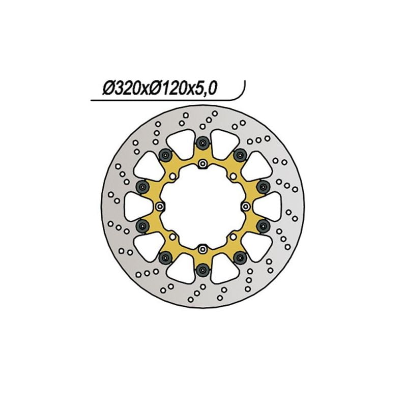 DISCO FRENO ANT. NG 722 HUSQVARNA TE E (H710ACY) 410 00/01