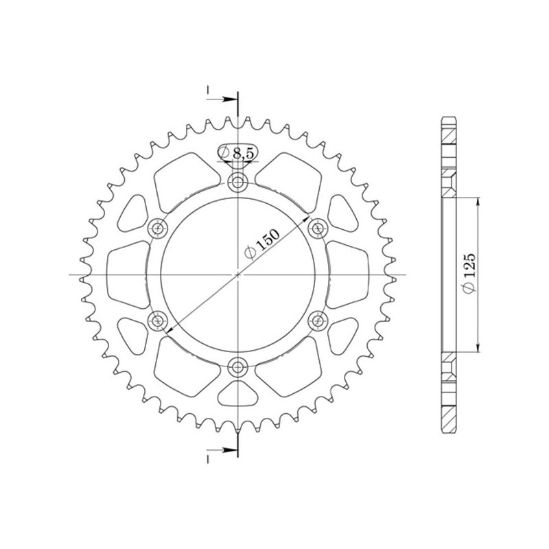 CORONA S AL P520-D45 SGR - SPROCKETS  HUSQVARNA FS 4T 450 15/20