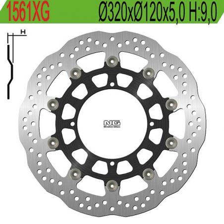 DISCO FRENO ANT. NG 1561X HUSQVARNA SM RR (H222AB7V0/HA222AB8V0/HA222AB9V) 450 06/10