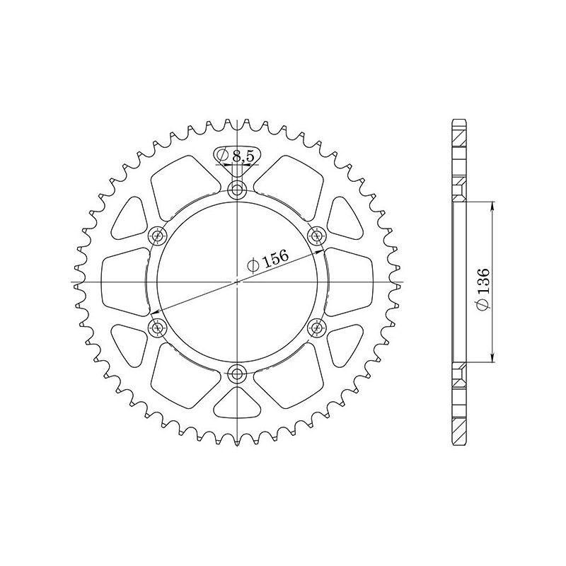 CORONA S AC P520-D46 SGR - SPROCKETS  HUSQVARNA TC 510 06/07