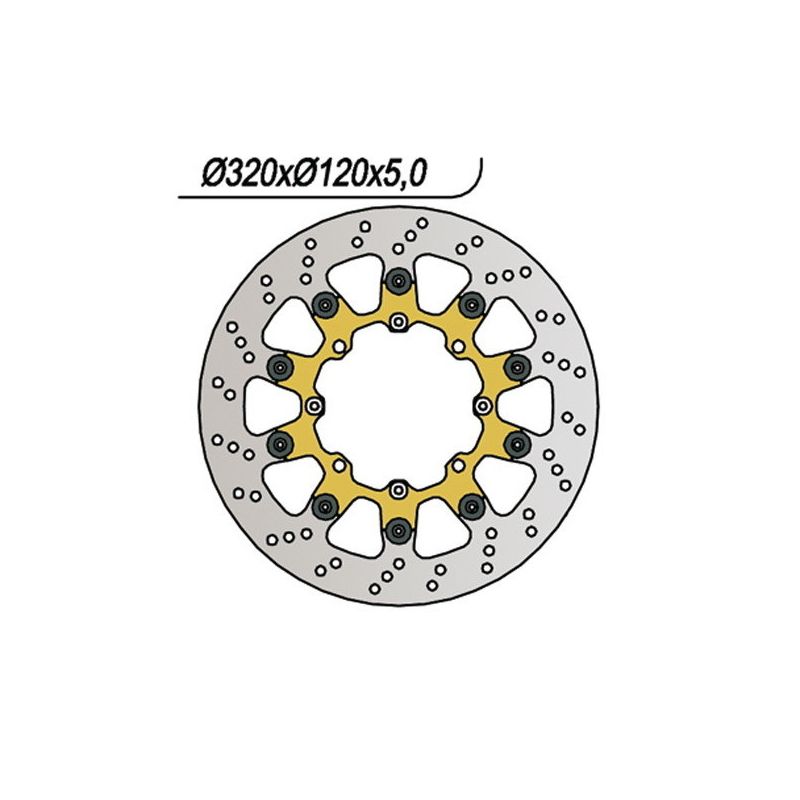 DISCO FRENO ANT. NG 722 HUSQVARNA TXC Cross Country 510 08/10