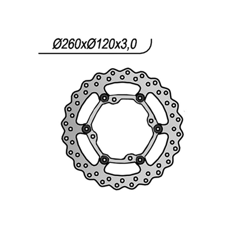 DISCO FRENO ANT. NG 1164X HUSQVARNA TXC Cross Country 510 08/10