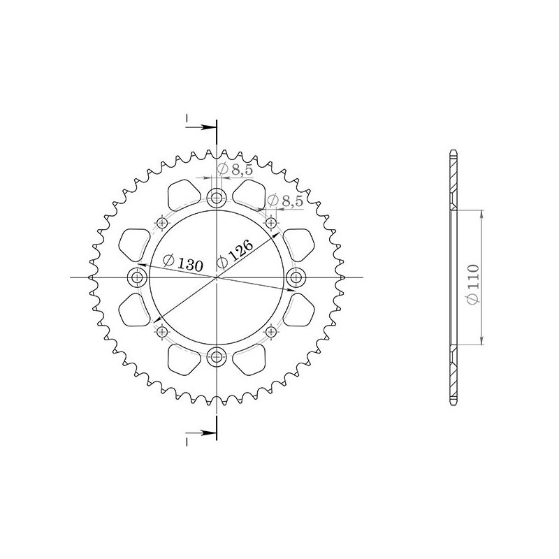 CORONA S AL P420-D47 SGR - SPROCKETS  KAWASAKI KX 65 02/20