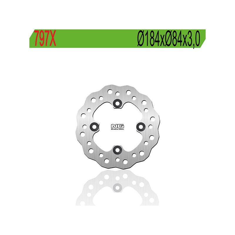 DISCO FRENO POST. NG 797X KAWASAKI KX RB 80 84/00