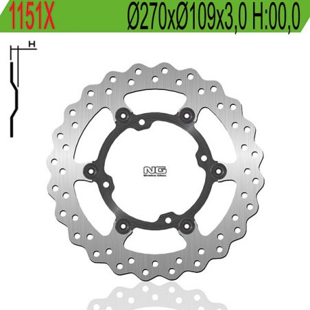 DISCO FRENO ANT. X Ø270 NG 1151X KAWASAKI KX F 250 15/21