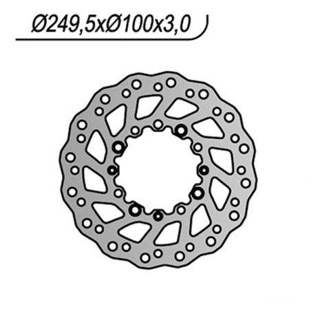 DISCO FRENO ANT. NG 137X KAWASAKI KLX R (LX300A) 300 97/07