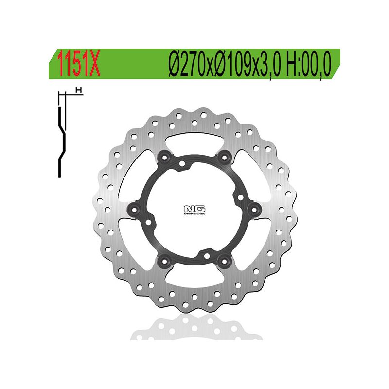DISCO FRENO ANT. X Ø270 NG 1151X KAWASAKI KX F 450 15/21