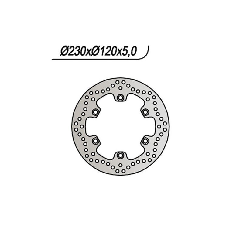 DISCO FRENO POST. NG 091 KAWASAKI KLE (LE500A) 500 91/07