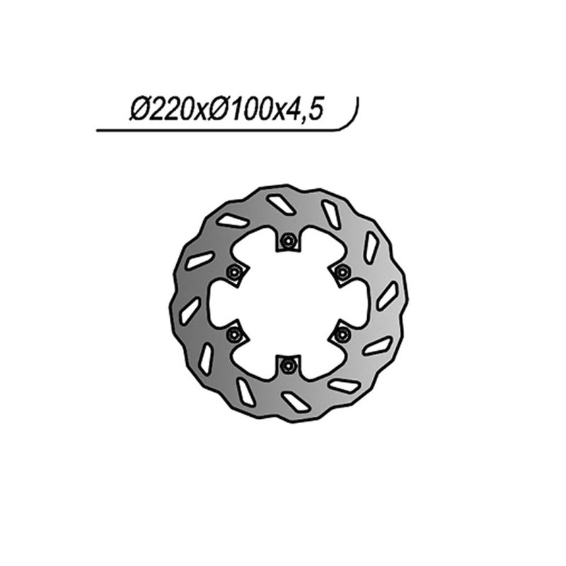 DISCO FRENO POST. NG 138X KAWASAKI KX 500 89/03