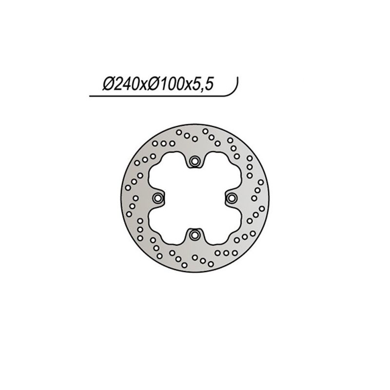 DISCO FRENO POST. NG 637 KAWASAKI ZZR Ninja (ZX600D/E/J) 600 93/07