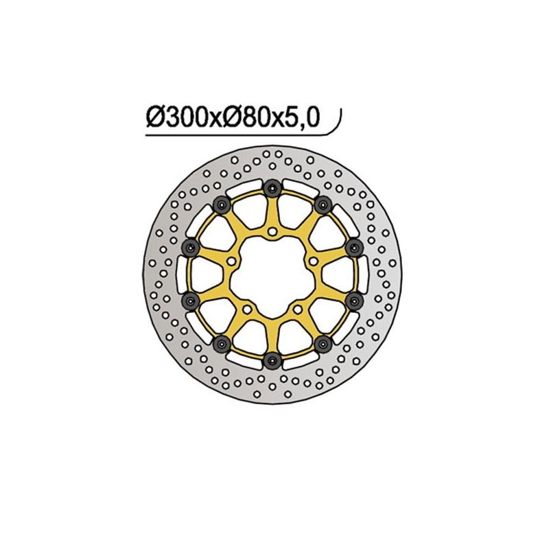 DISCO FRENO ANT. DX-SX NG 1056 KAWASAKI ZX6R Ninja (ZX636A1P/B1H/B2H/C1H/C6F) 636 05/06