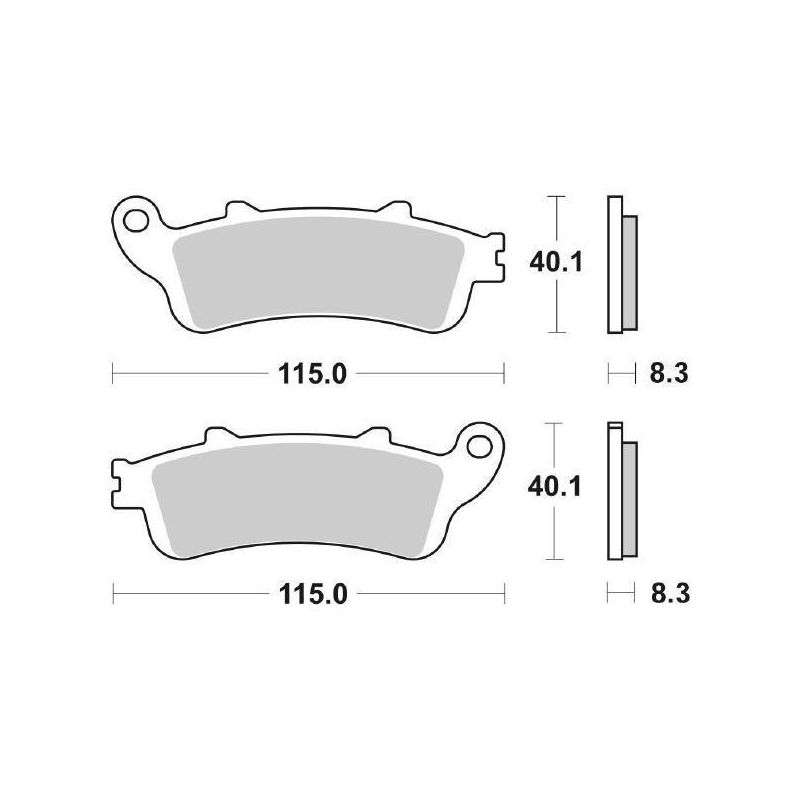 PASTIGLIA FRENO ANT. SBS 156HF KAWASAKI Vulcan S (EN650AADA) 650 15/16