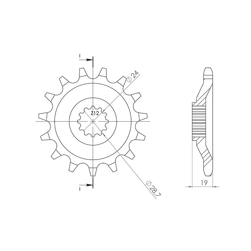PIGNONE M AC P630-D15 SGR - SPROCKETS  KAWASAKI GPZ RX (ZXT00A A1/A3) 1000 86/88