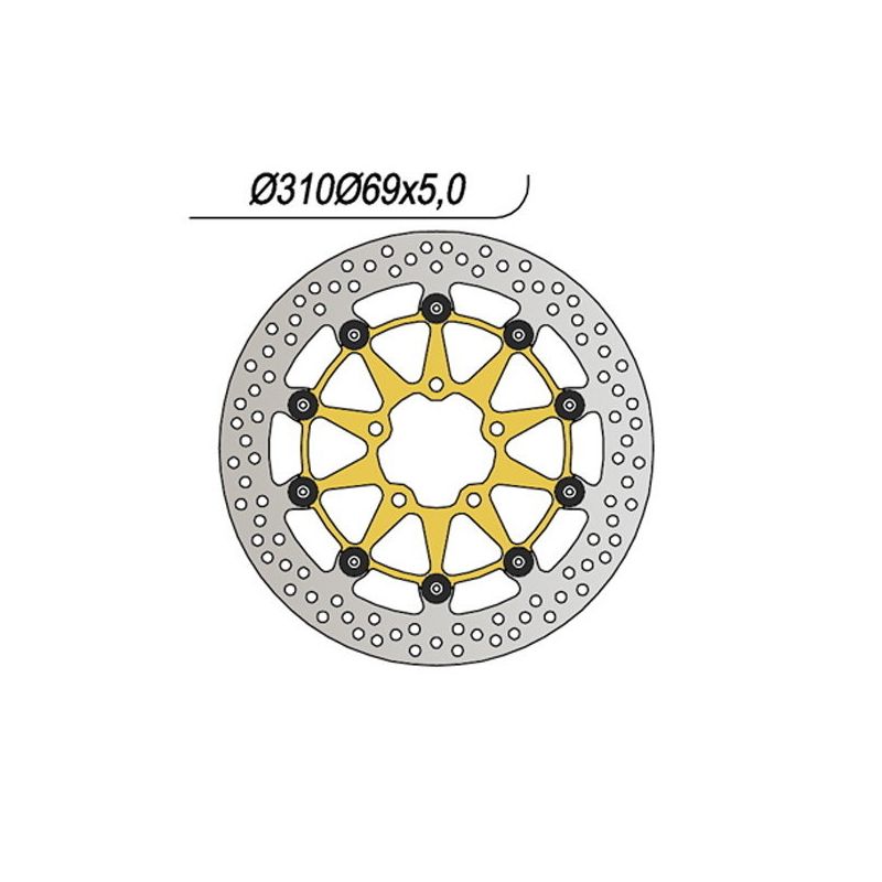 DISCO FRENO ANT. DX-SX NG 1053 KAWASAKI KLV 1000 04/05