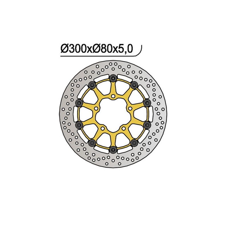 DISCO FRENO ANT. DX-SX NG 1056 KAWASAKI Z ABS 1000 10/13