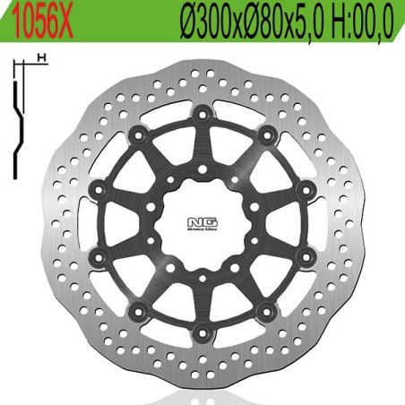 DISCO FRENO ANT. DX-SX NG 1056X KAWASAKI Z SX ABS (HBF/HCF/HDF)(ZXT00GHA) 1000 11/13