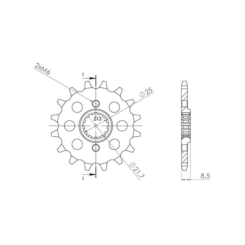 PIGNONE S AC P630-D15 SGR - SPROCKETS  KAWASAKI GPZ (ZXT10A) 1100 83/85