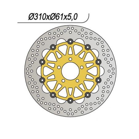 DISCO FRENO ANT. DX-SX NG 776 KAWASAKI ZRX S 1200 01/07