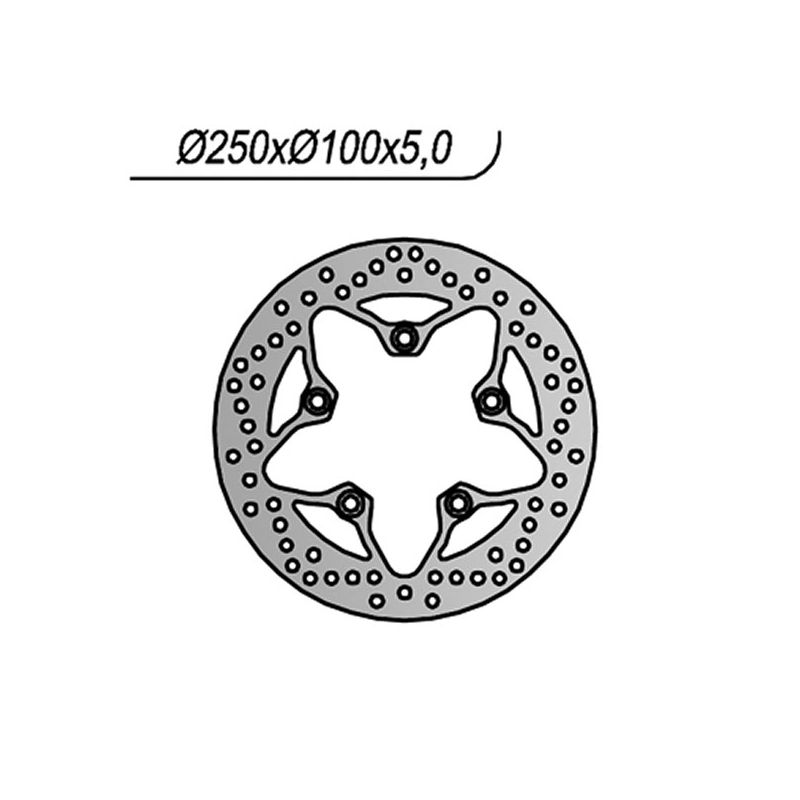 DISCO FRENO POST. NG 1262 KAWASAKI ZRX S 1200 01/07