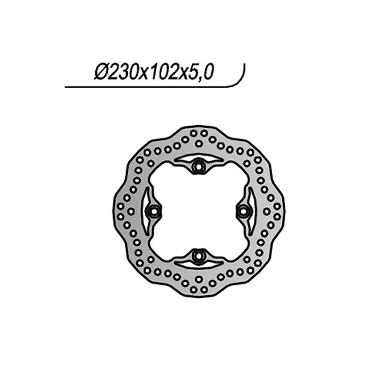 DISCO FRENO POST. NG 1182X KAWASAKI ZX12R Ninja 1200 00/06