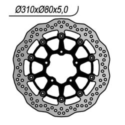 DISCO FRENO ANT. DX-SX NG 1213X KAWASAKI ZZR / ZZR ABS (ZXT40ABA/ZXT40CDA/ZXT40EFA/ZXT40HHA/ZXT40HJA) 1400 06/15