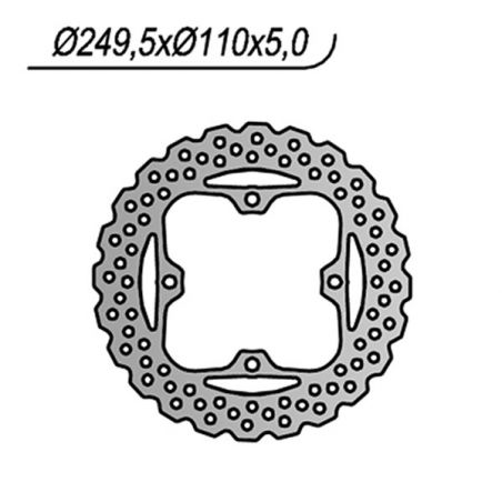 DISCO FRENO POST. NG 1218X KAWASAKI ZZR / ZZR ABS (ZXT40ABA/ZXT40CDA/ZXT40EFA/ZXT40HHA/ZXT40HJA) 1400 06/15