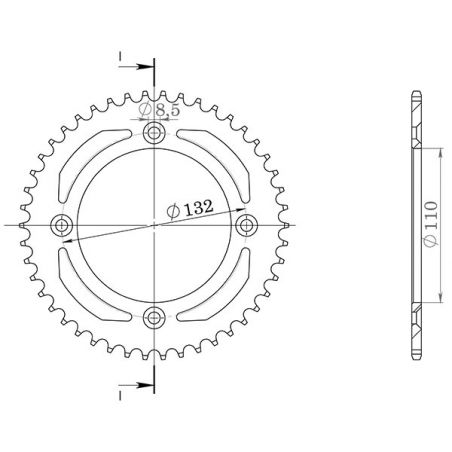 CORONA S AC P428-D49 SGR - SPROCKETS  KTM SX 19/16 85 04/17