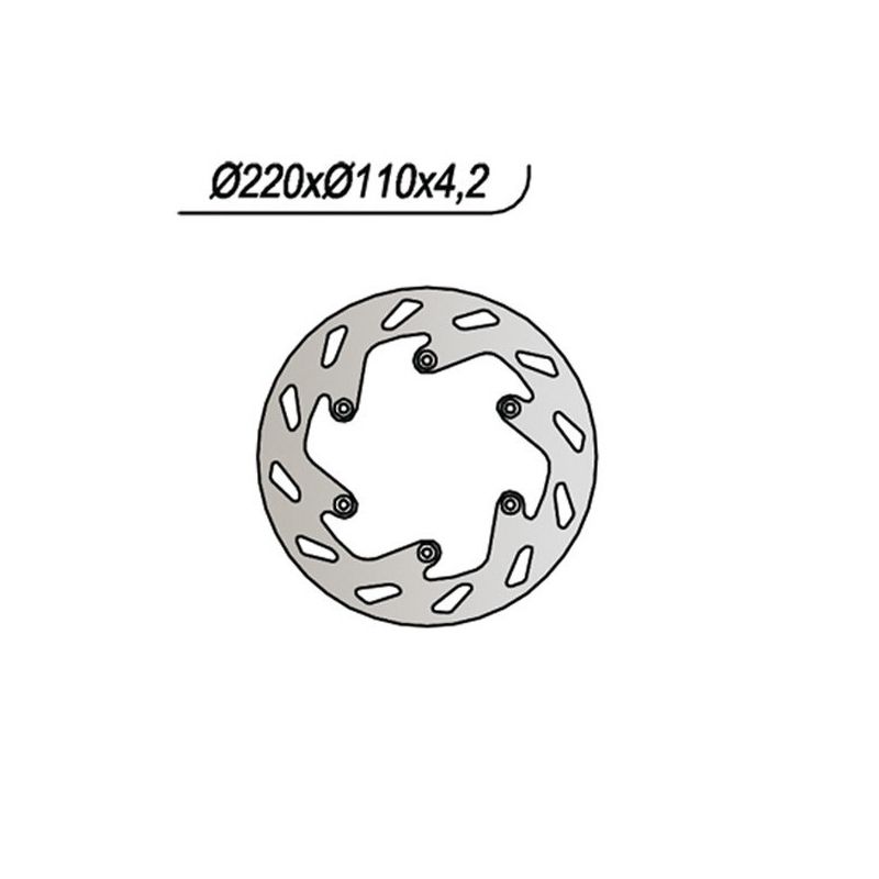 DISCO FRENO POST. SX NG 141 KTM MX 2T 125 88/93